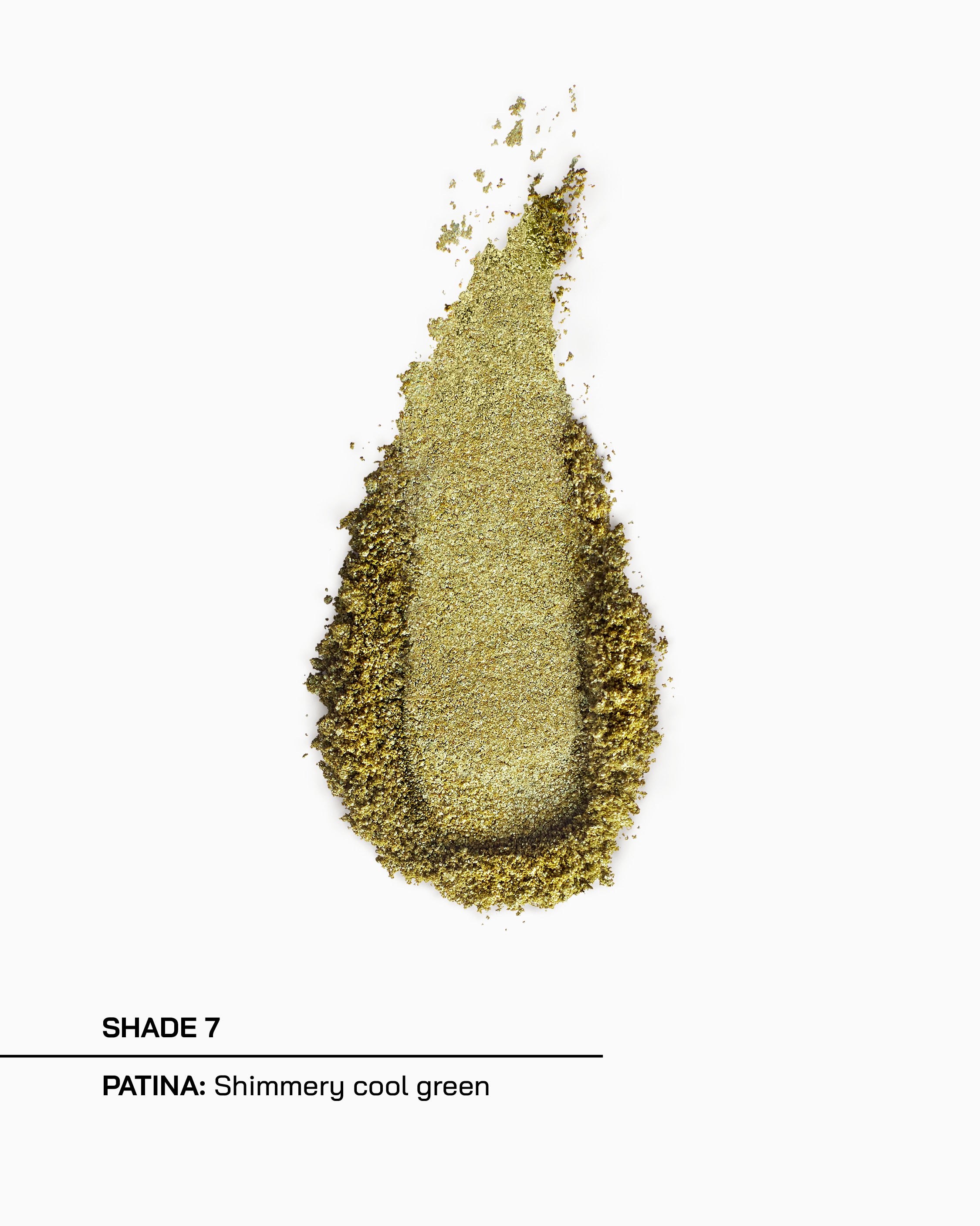 Shade 7, Patina, shimmery cool green